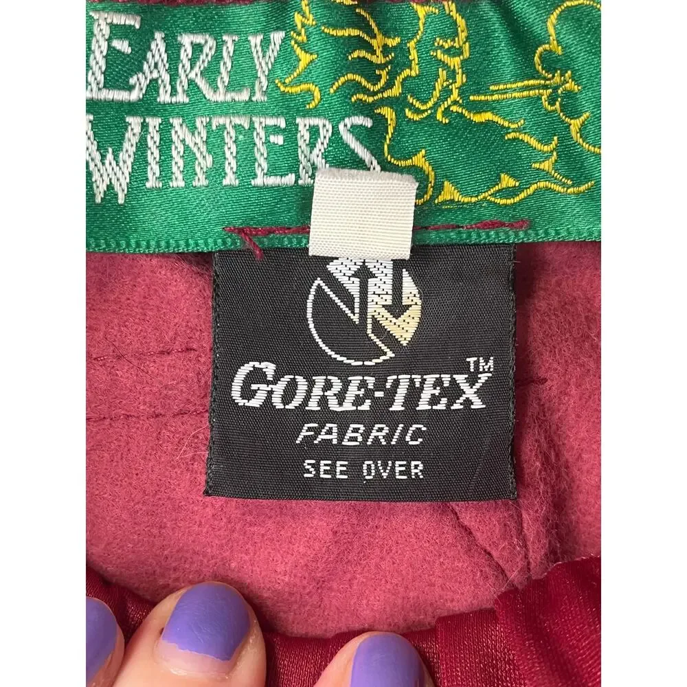Vintage Early Winters Gore-Tex outdoor men's track pants in maroon, size L - Picture 3 of 11